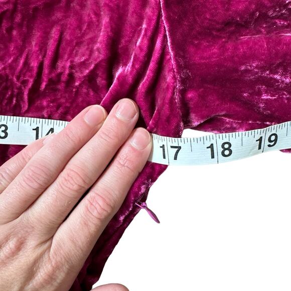 A.L.C. Kiera Dress Crushed Velvet Pink - Picture 10 of 13